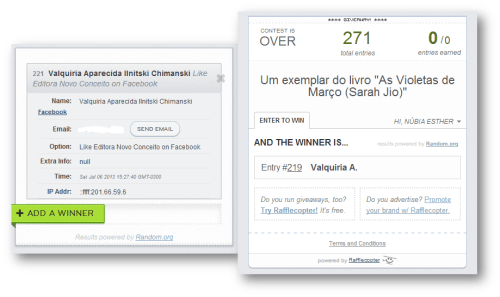 resultado_as violetas de março